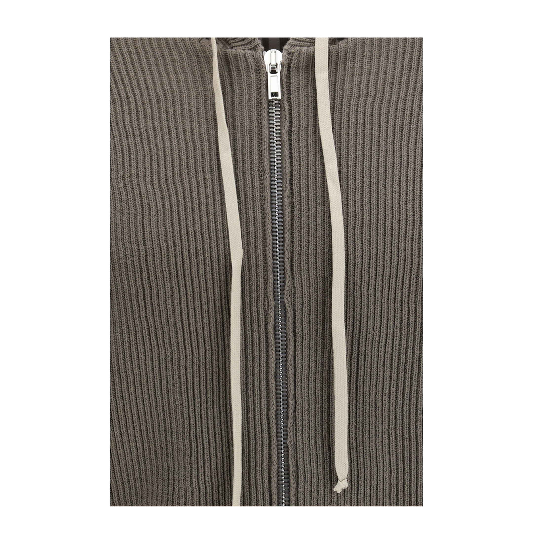 MAYFEYR - Rick Owens - Ribbed Virgin Wool Knit Hoodie - RU01F261434