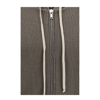 MAYFEYR - Rick Owens - Ribbed Virgin Wool Knit Hoodie - RU01F261434