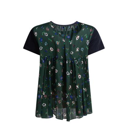 MAYFEYR - Sacai - Floral Crewneck T-Shirt - 26-08390213