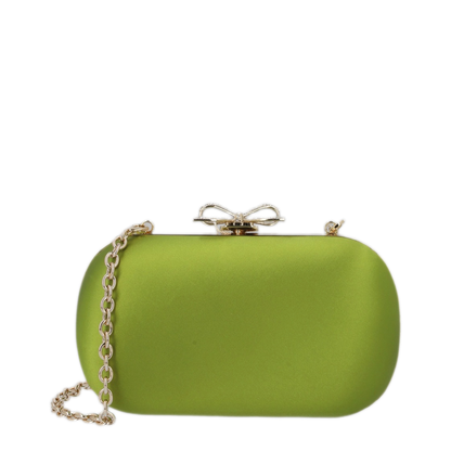 MAYFEYR - Self Portrait - Green Polyester Clutch - PF26327GGREEN