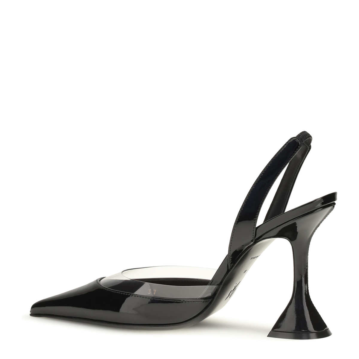 MAYFEYR - Amina Muaddi - Lara Slingback Sandals - 18S366696LARBLACKPATEN