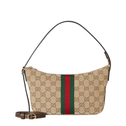 Lunetta Small Crossbody Bag - Sand/Dark Brown