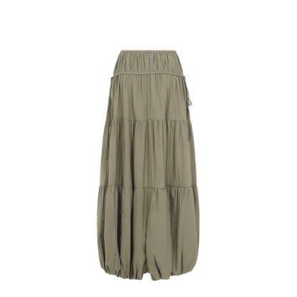 MAYFEYR - CO - Soft Gathered Bubble Midi Skirt - 3077WBRN313