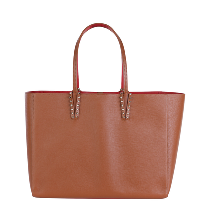 Cabata Studded Leather Shoulder Bag - Brown