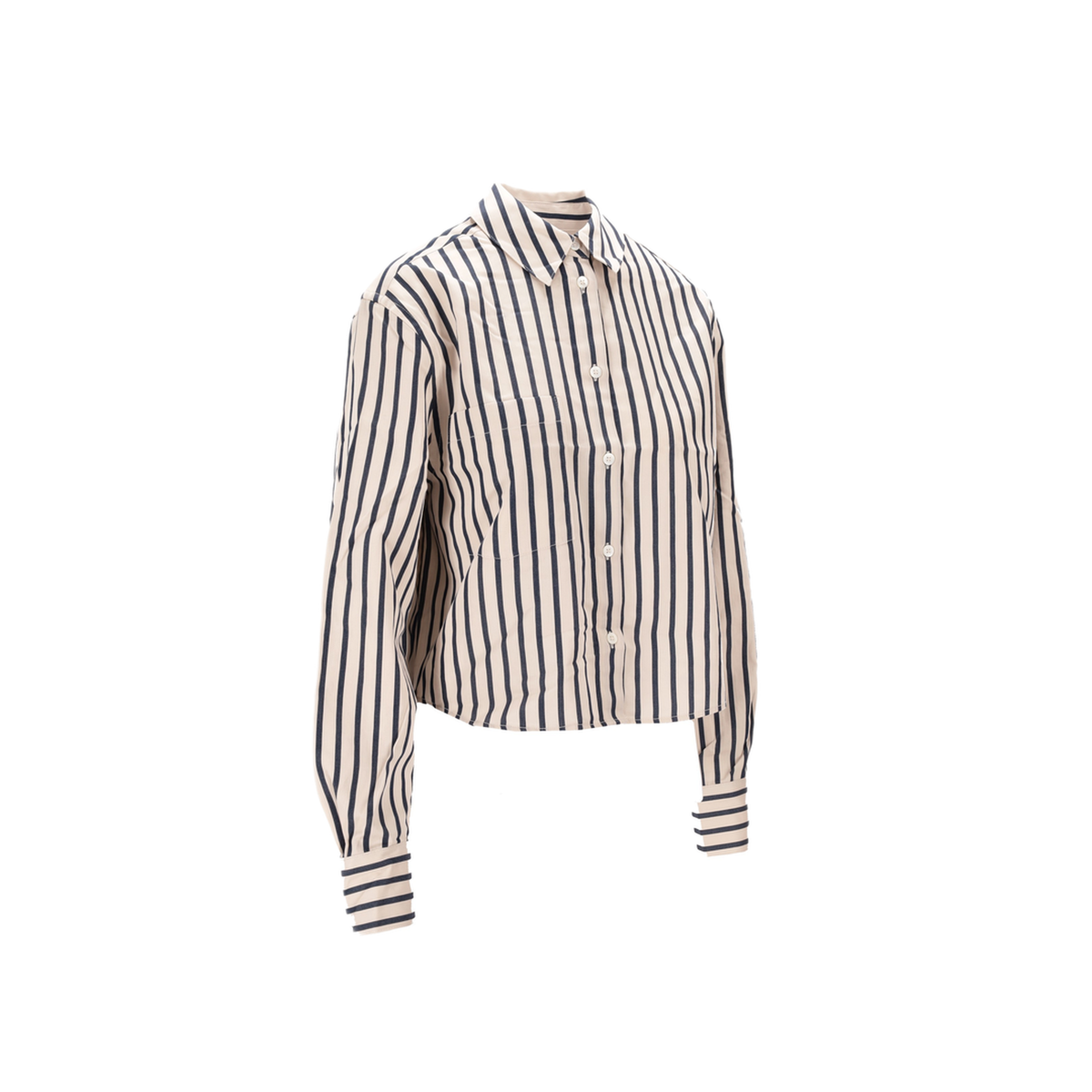 MAYFEYR - Anine Bing - Essie Cropped Shirt Maritime Stripe - A0712065STR13