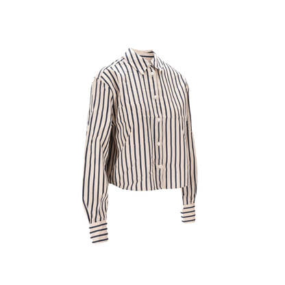 MAYFEYR - Anine Bing - Essie Cropped Shirt Maritime Stripe - A0712065STR13