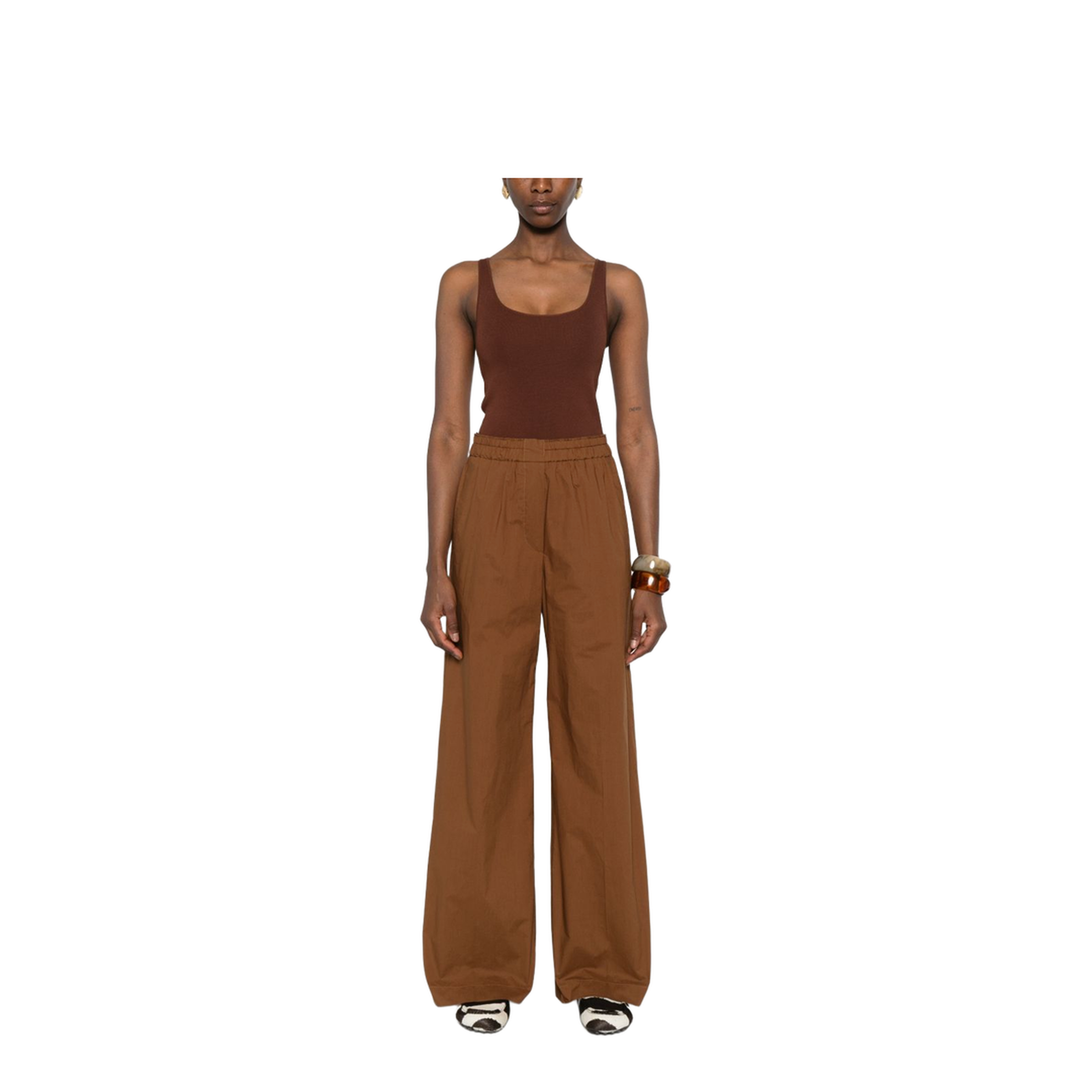 MAYFEYR - Forte Forte - Trousers Brown - 14834MYPANTSCHOCOLATE