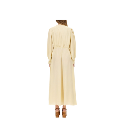 Ruched Silk Dress