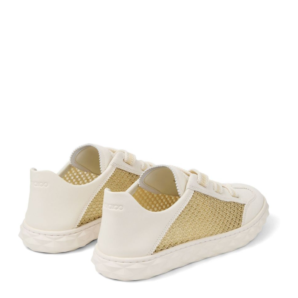 MAYFEYR - Jimmy Choo - Diamond Leather Sneakers - DIAMONDLIGHTFLEX/FQEAGOLD/LATTE