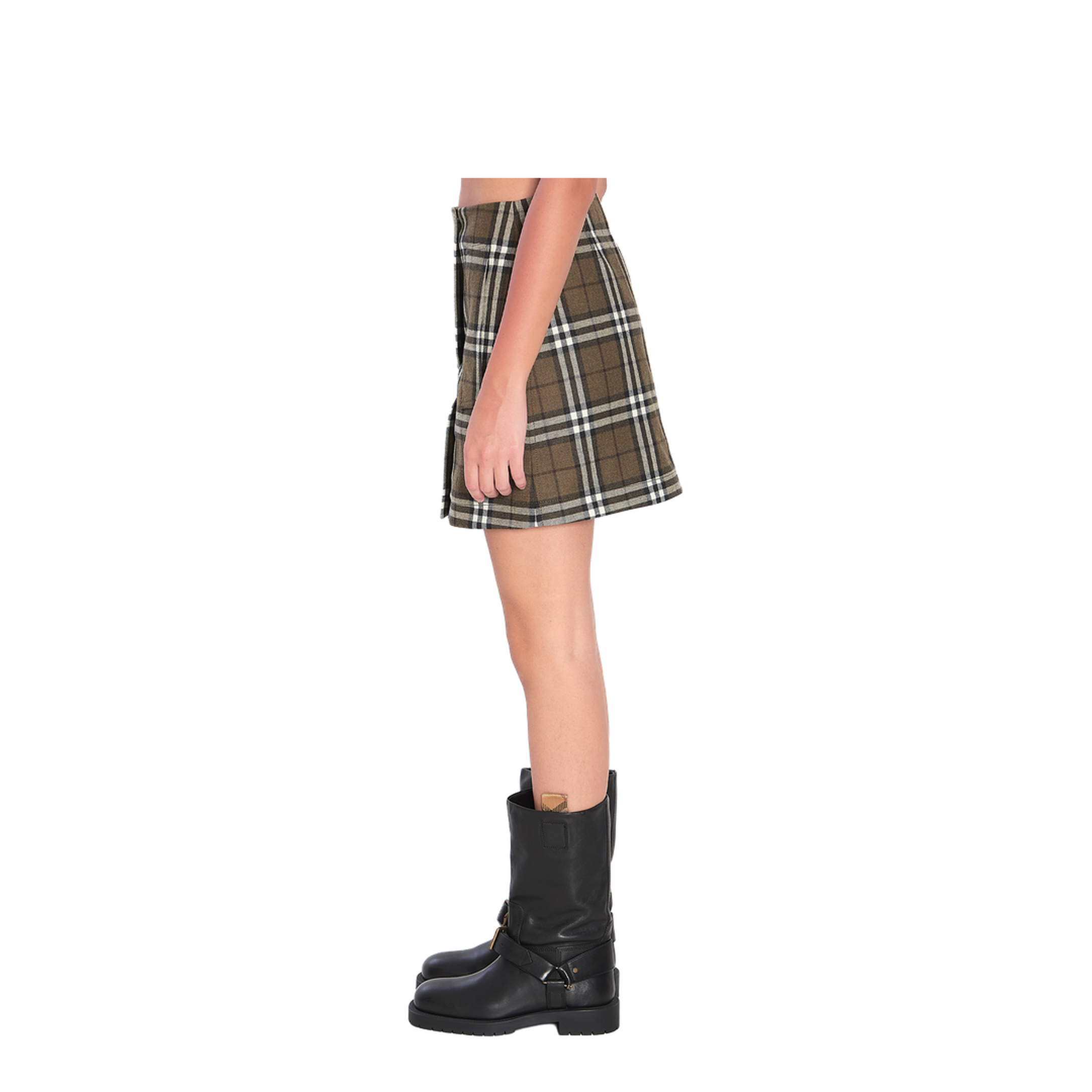 Green Check Miniskirt