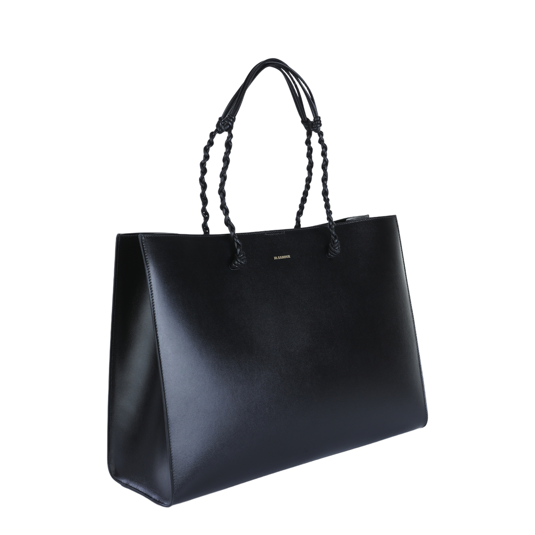 Tangle Tote Bag in Calf Leather - Black
