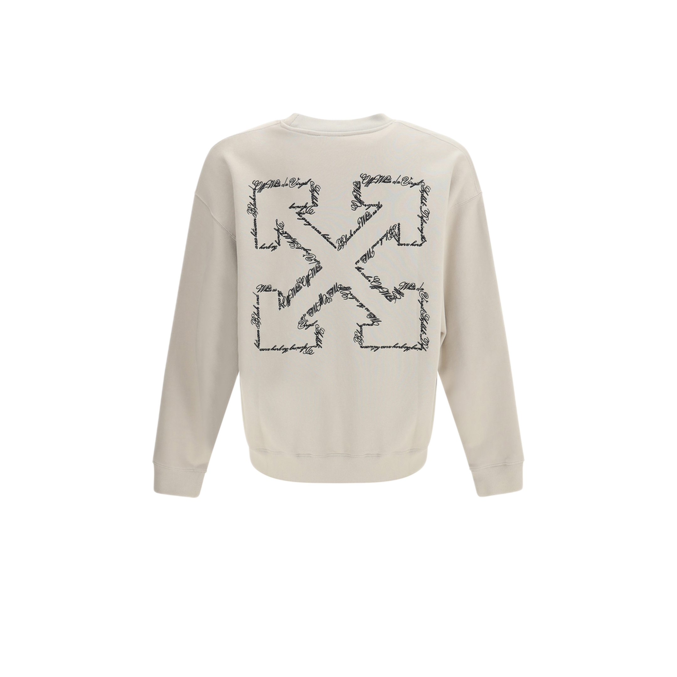MAYFEYR - Off-White - Script Arrow Crewneck Sweatshirt - 44MBA054S26F0012702070