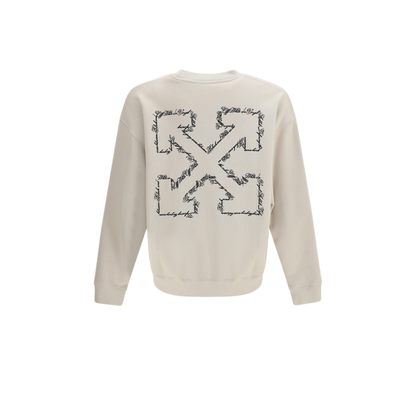 MAYFEYR - Off-White - Script Arrow Crewneck Sweatshirt - 44MBA054S26F0012702070