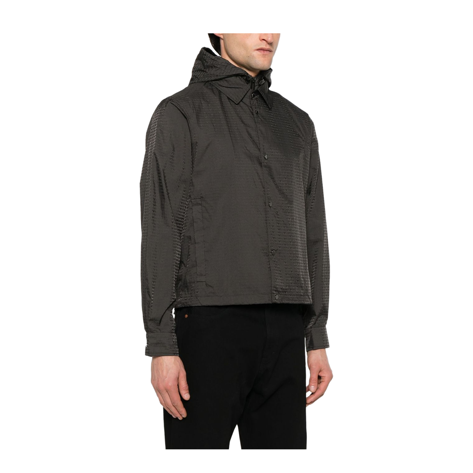 Coffee Brown Jacket with Detachable Hood