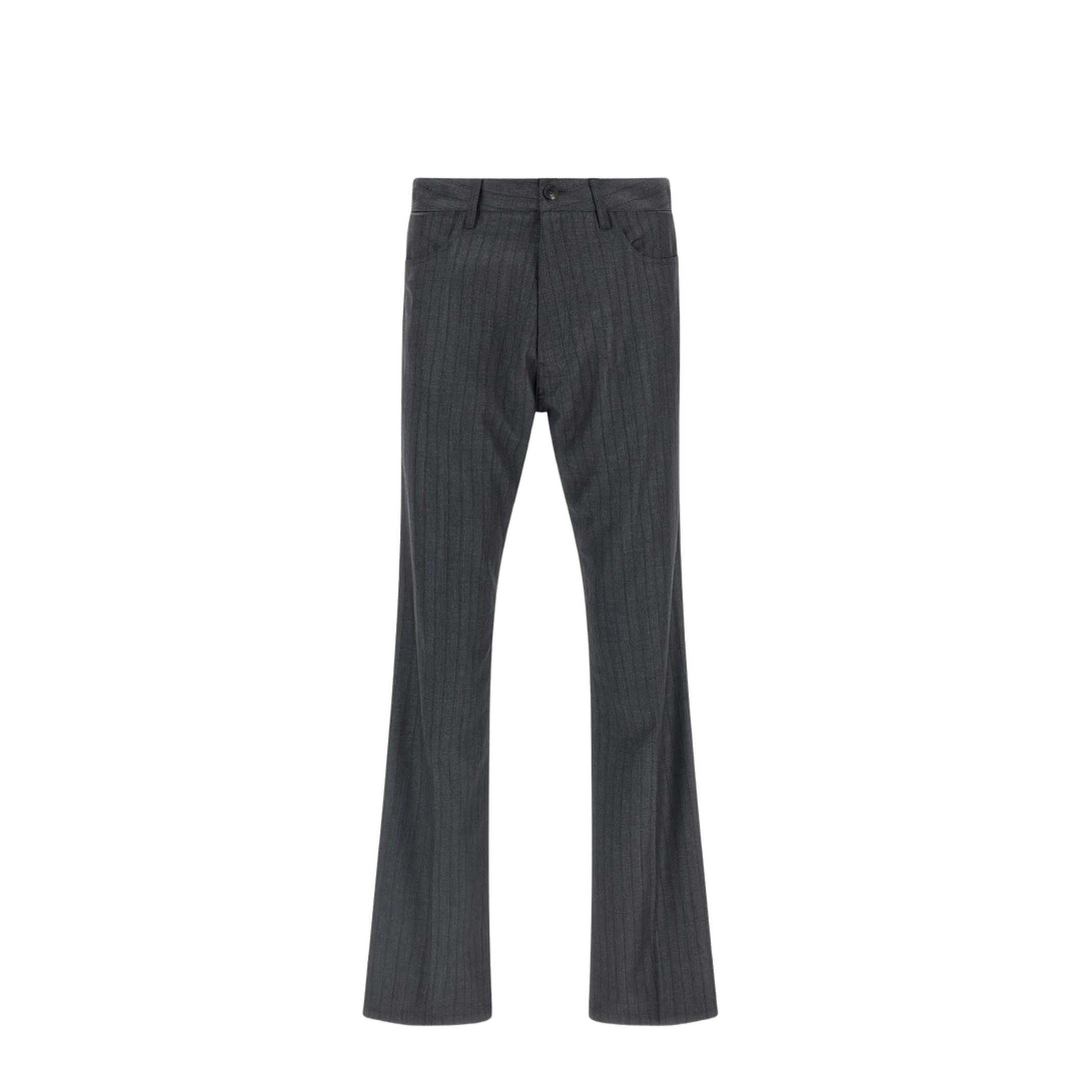 Pinstriped Pleat Trousers