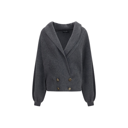 MAYFEYR - Dolce & Gabbana - Cropped Shawl Collar Cardigan With Wide Sleeves - FXVFITJDVMT