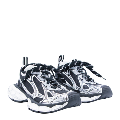 3XL Sneakers in Black and Silver with Glitter