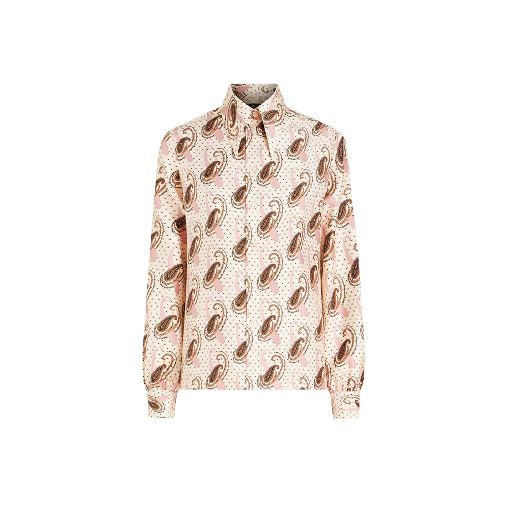 Silk Shirt With Paisley Pattern