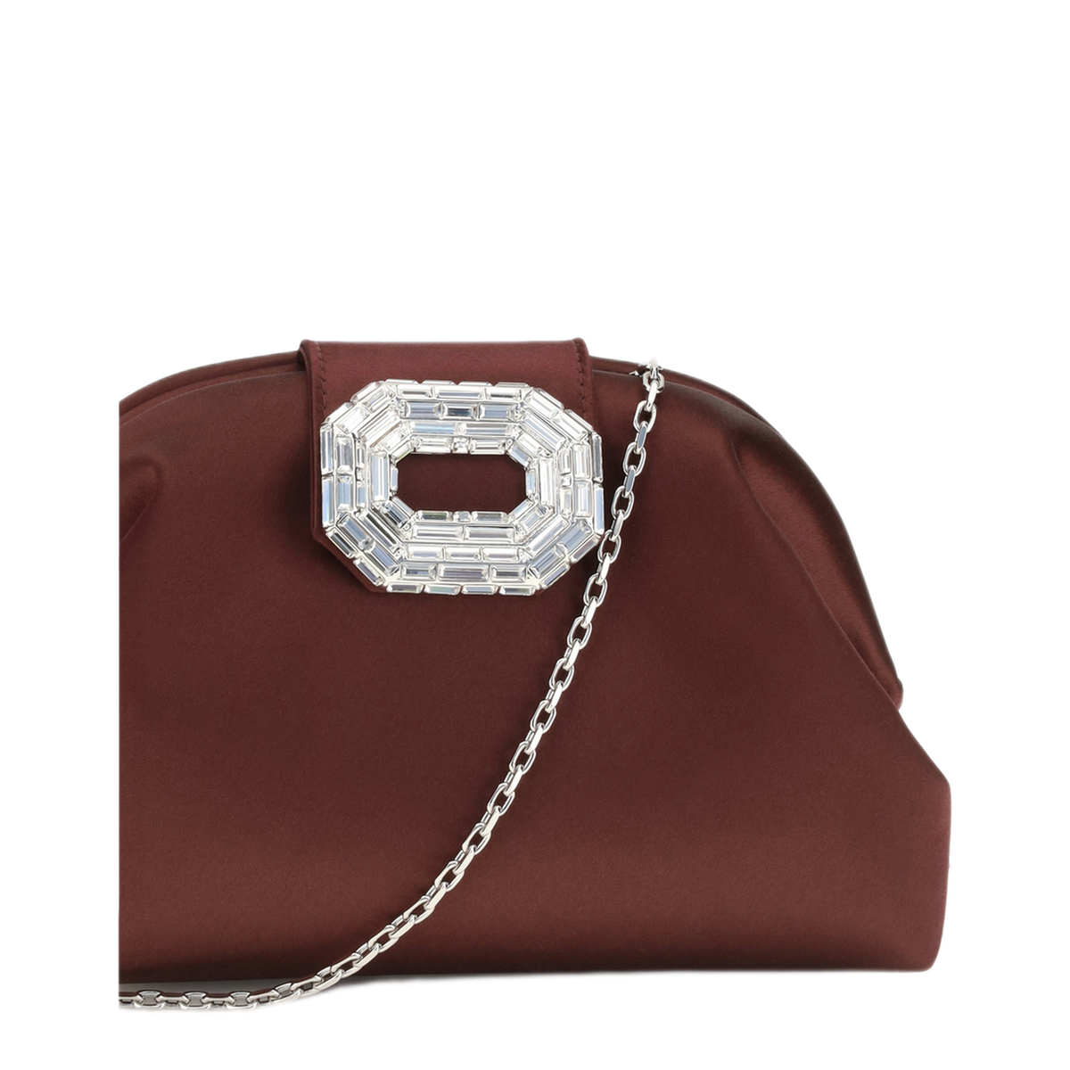 MAYFEYR - Amina Muaddi - Camelia Satin Clutch - 18B366491CAMMERLOTSATI