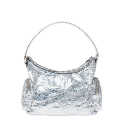 Dartmoor Medium Coated Fabric Crossbody - Silver