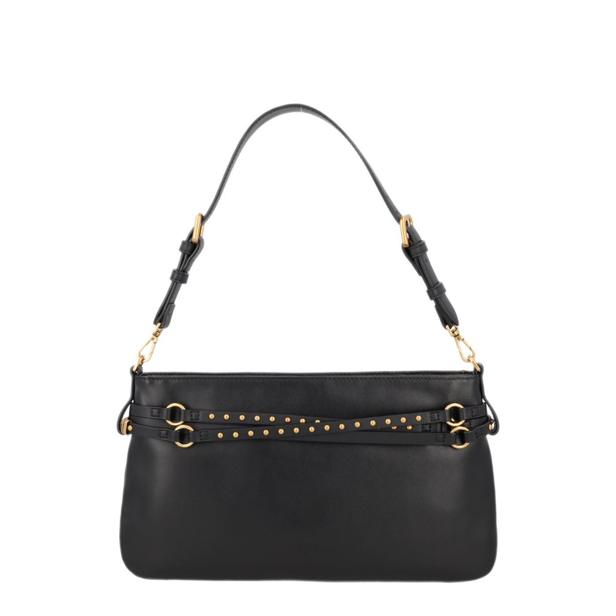 Belt Bag Classic Calfskin Shoulder Bag - Nero/Antique Gold