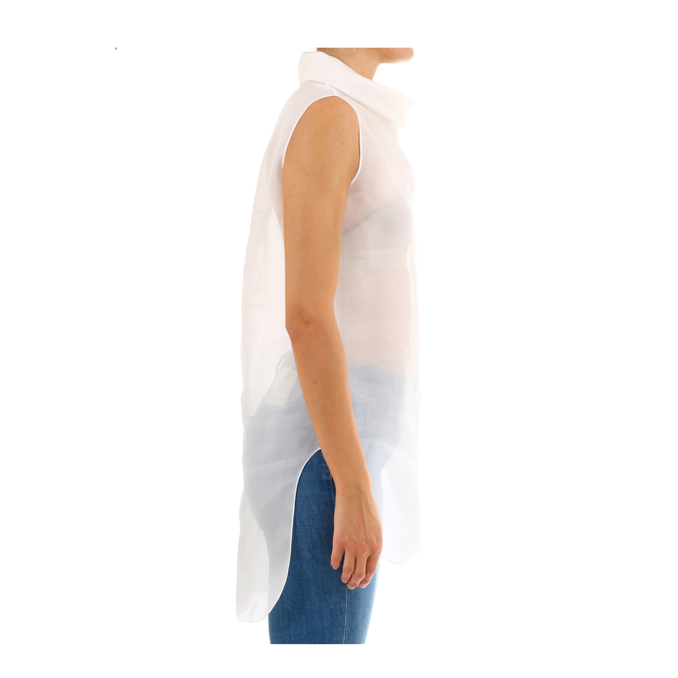 MAYFEYR - The Row - Mora Silk Tunic - 4870.W1281WHT