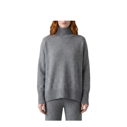 MAYFEYR - Lisa Yang - Dove Grey Turtleneck Sweater - 202113DO