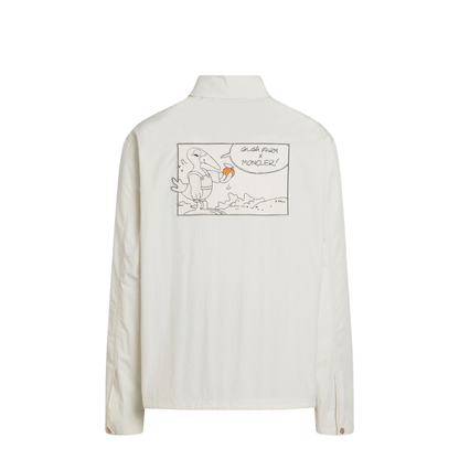 White Satsuma Shacket in Canvas and Nylon