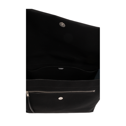 Black Shoulder Bag with Logo