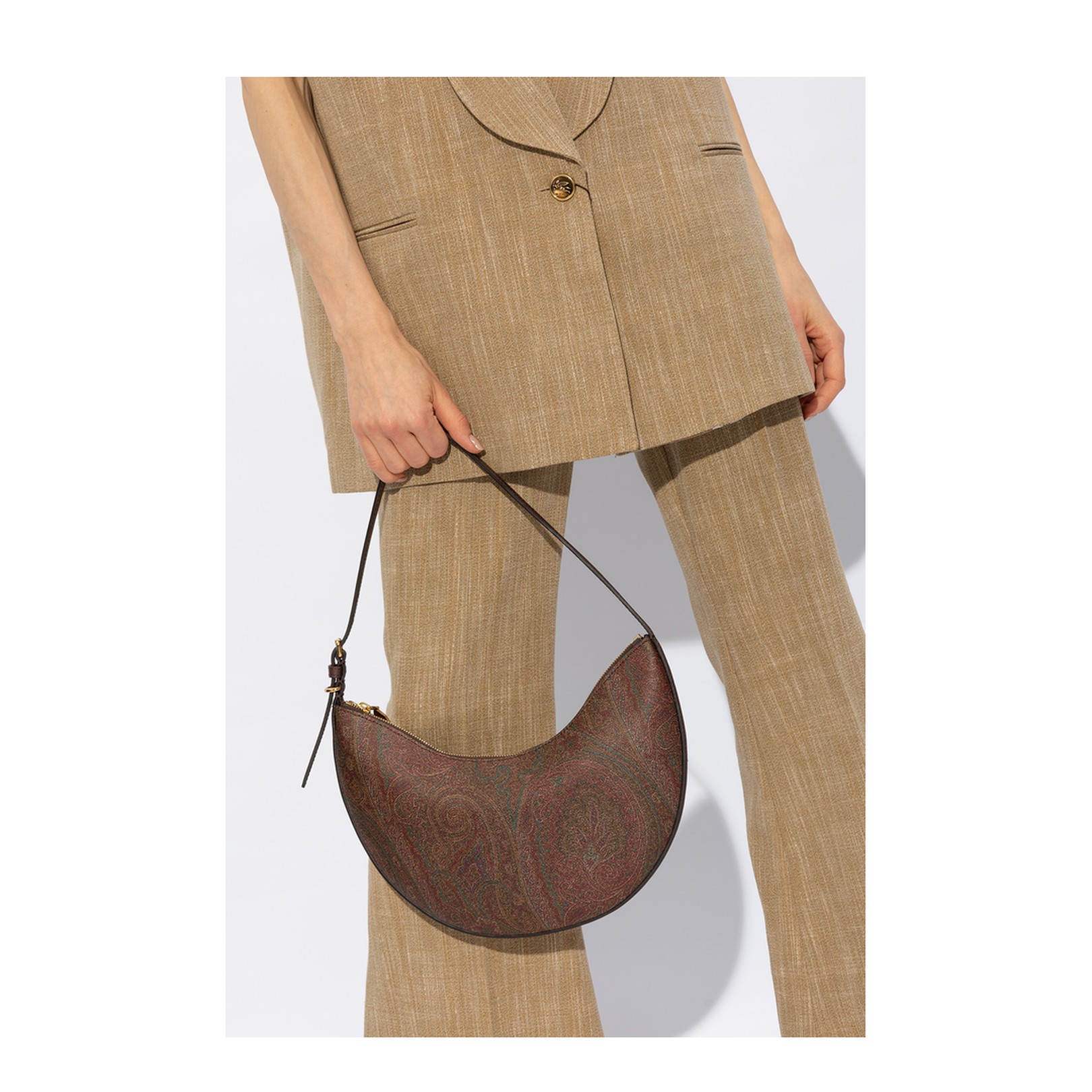 Paisley Fabric Shoulder Bag