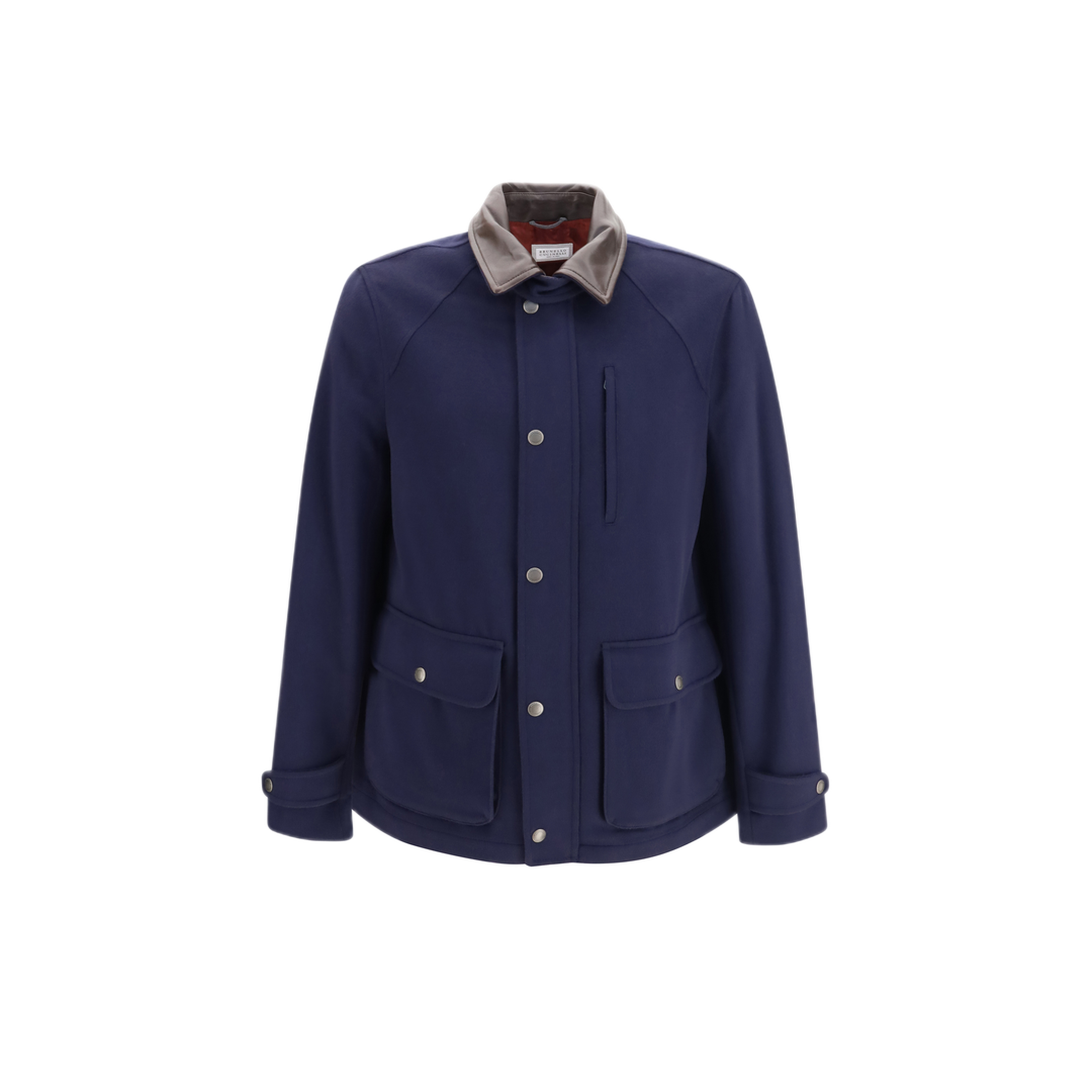 MAYFEYR - Brunello Cucinelli - Virgin Wool Jacket With Nappa Inserts - MV4676382