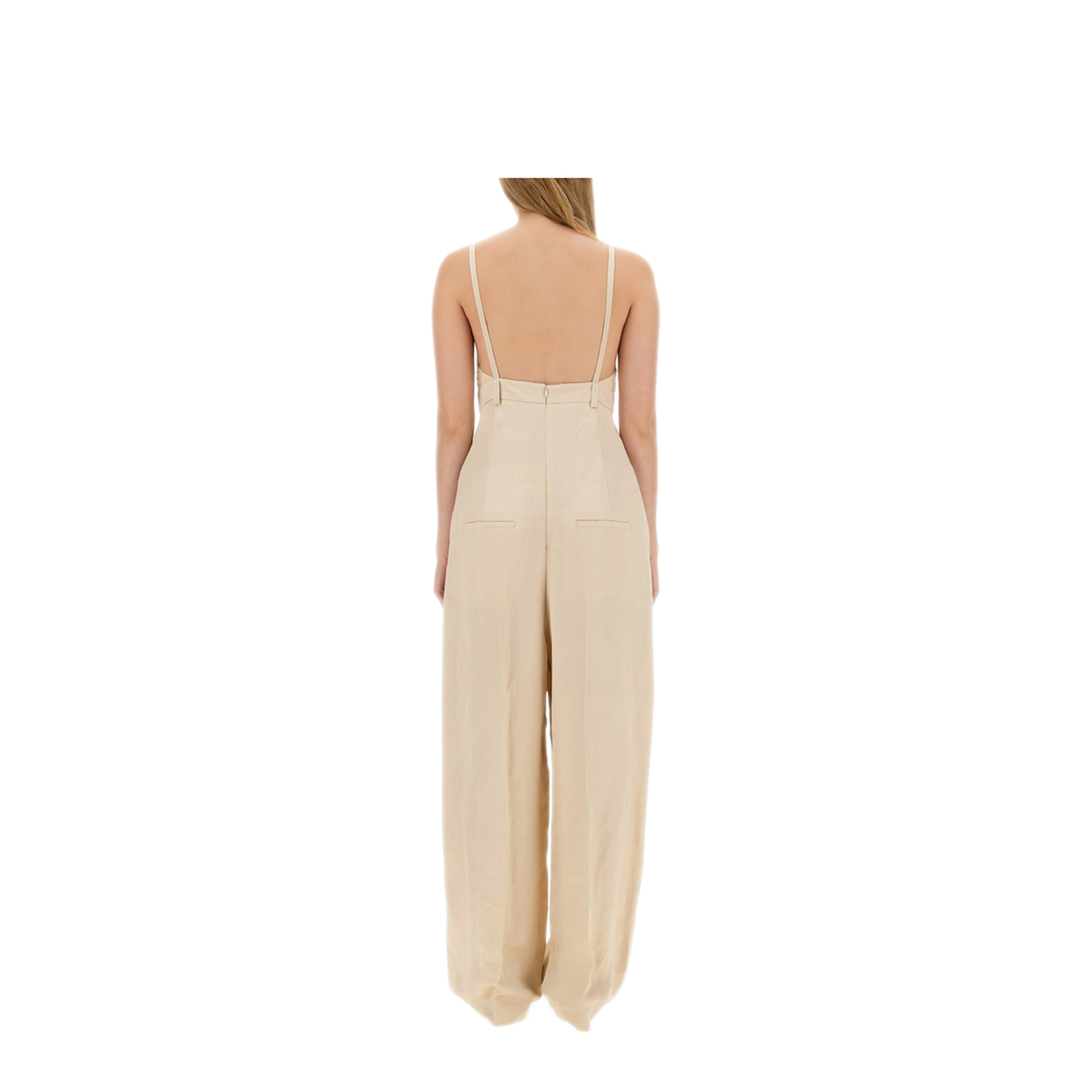 MAYFEYR - Alysi - Malfile Satin Jumpsuit - 104336P4237PAPIR