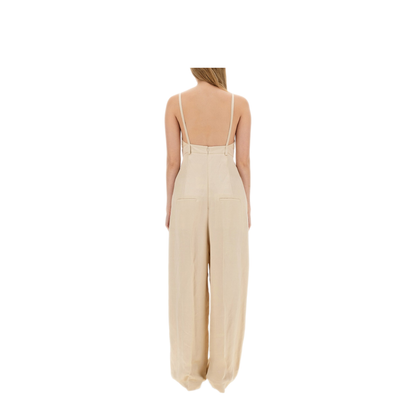 MAYFEYR - Alysi - Malfile Satin Jumpsuit - 104336P4237PAPIR