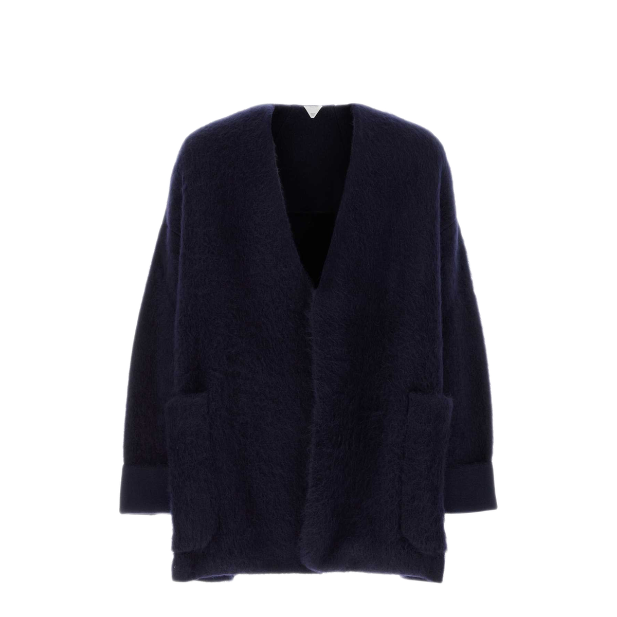 MAYFEYR - Bottega Veneta - Navy Blue Wool Blend Cardigan - 758807V3E204140