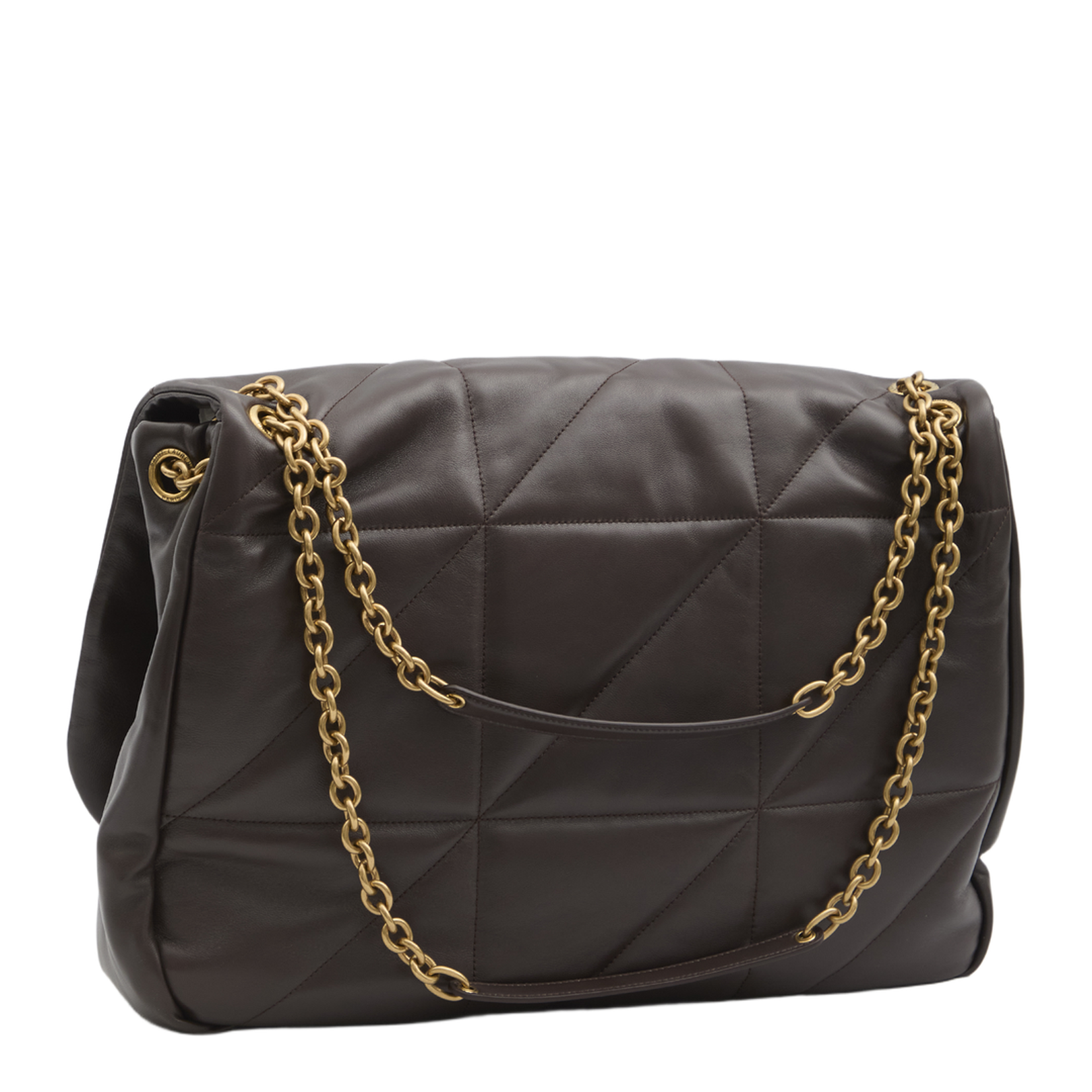 Chocolate Brown Quilted Shoulder Bag