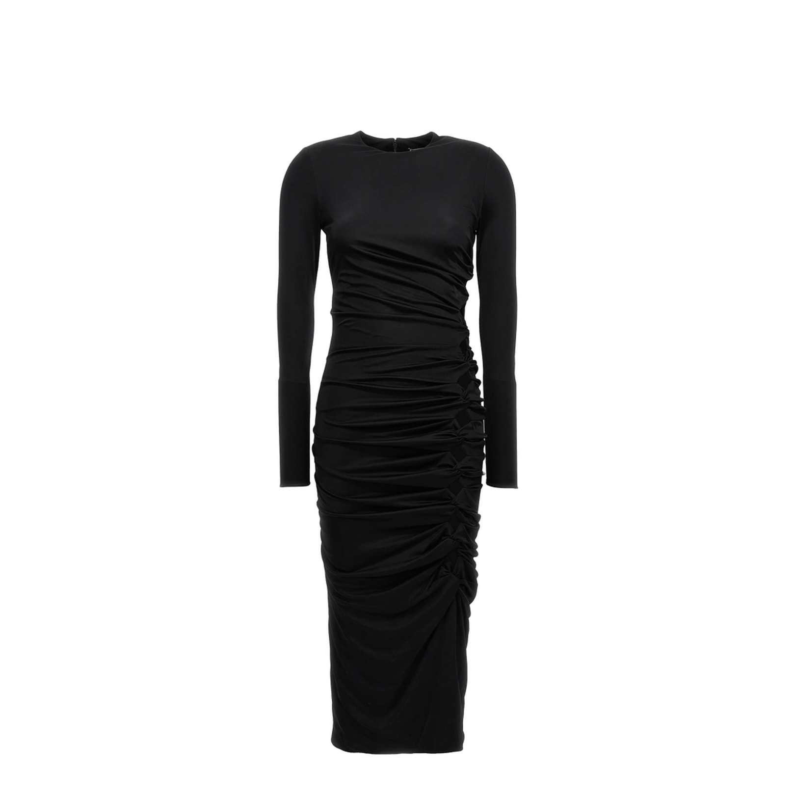 Draped Jersey Cocktail Dress