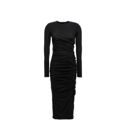 Draped Jersey Cocktail Dress