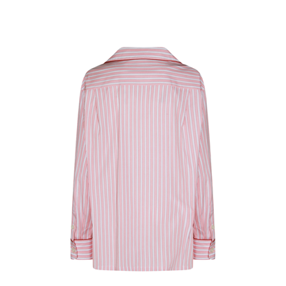 Striped Poplin Shirt In Multicolor