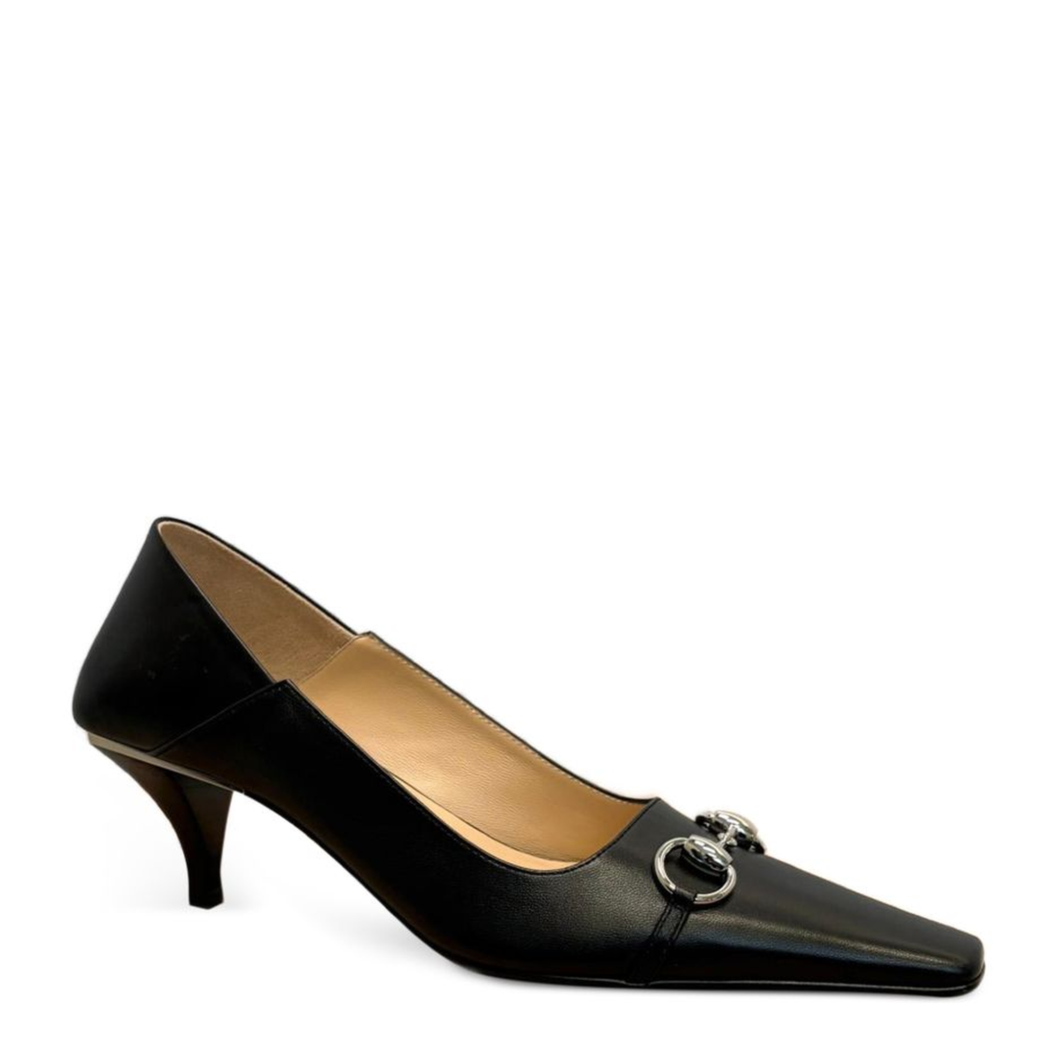 Vittoria Pump in Black Leather