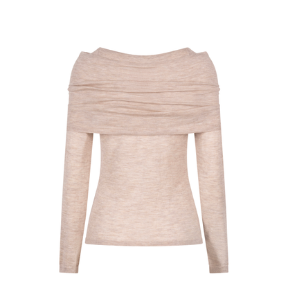 MAYFEYR -  - Lightweight Cashmere Sweater With Removable Wrap Detail - MXMFARETRA