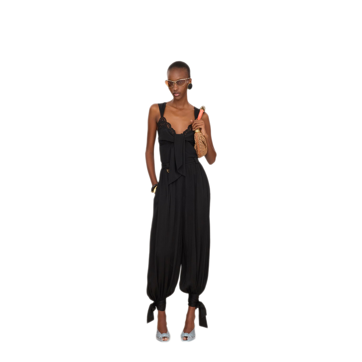 Sleeveless Silk Top