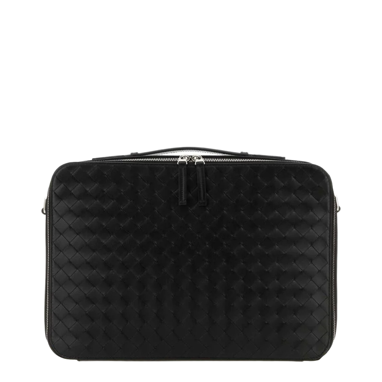Getaway Slim Leather Briefcase - Black