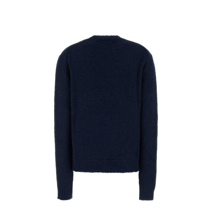 Navy Blue Alpaca Blend Oversize Sweater
