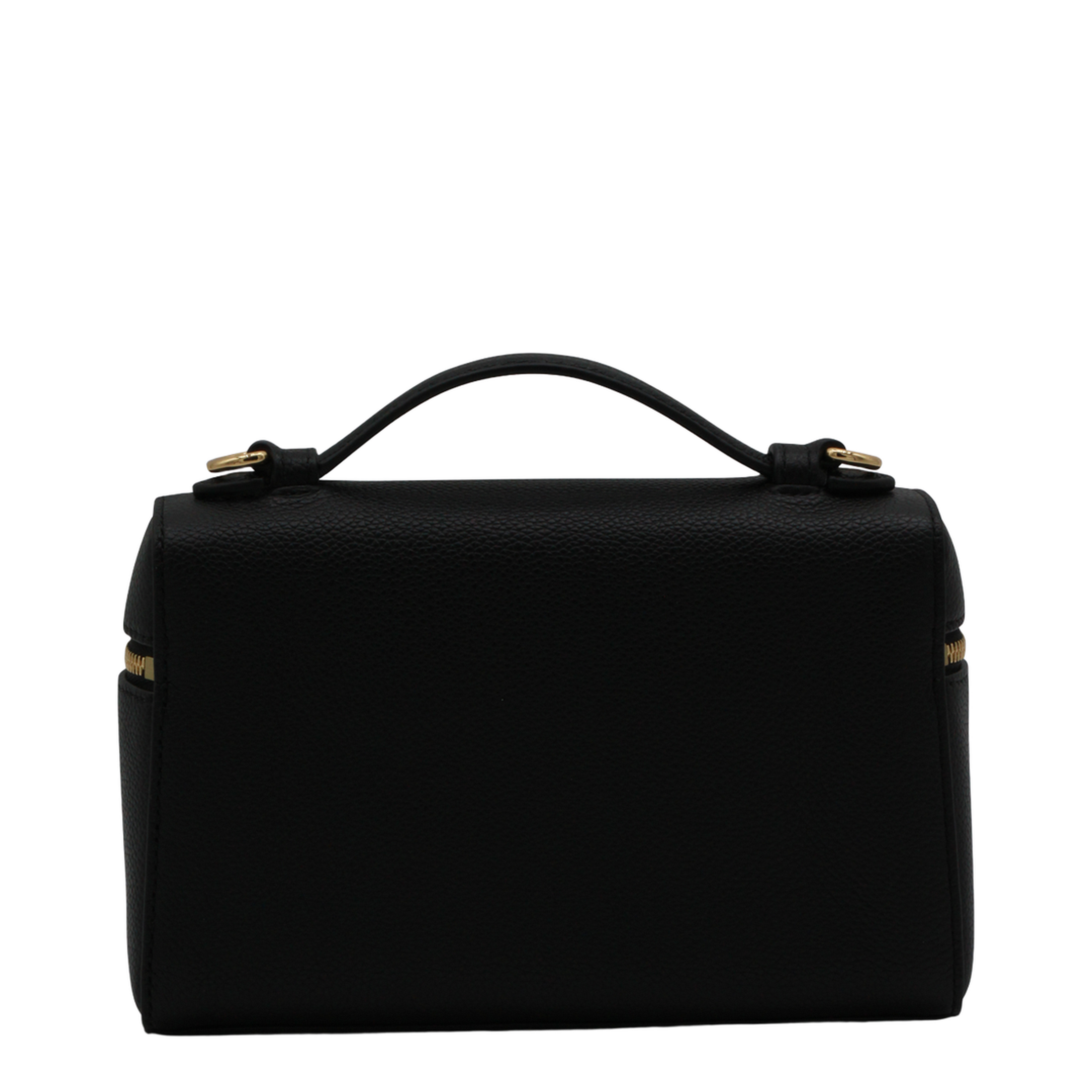 Romy Slim Top Handle Bag - Black