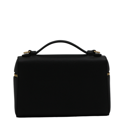 Romy Slim Top Handle Bag - Black