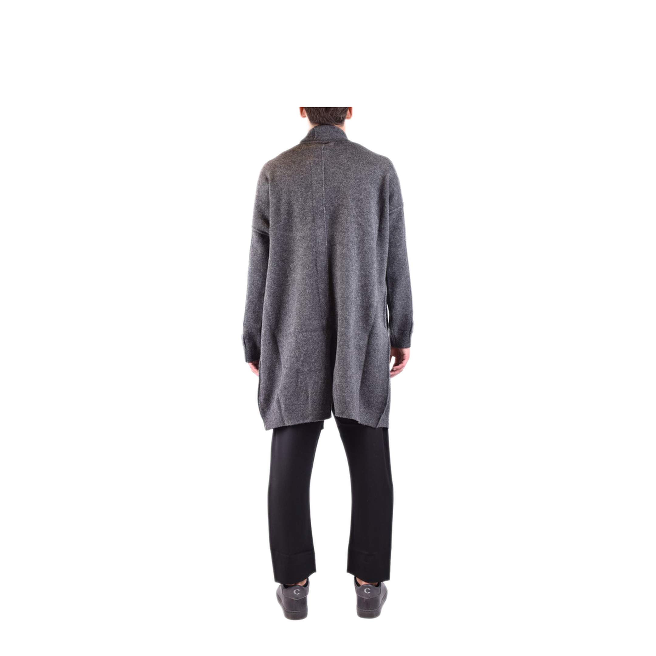 MAYFEYR - ISABEL BENENATO - Graphite Wool Blend Coat - UK53F2280