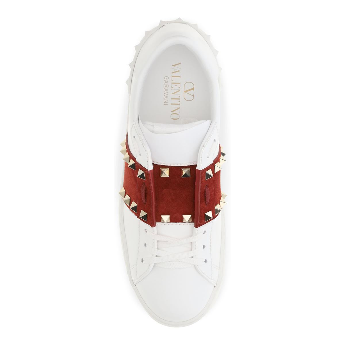 MAYFEYR - Valentino - Rockstud Untitled Sneakers With Suede Band - 9W2S0A01ZBV3FB