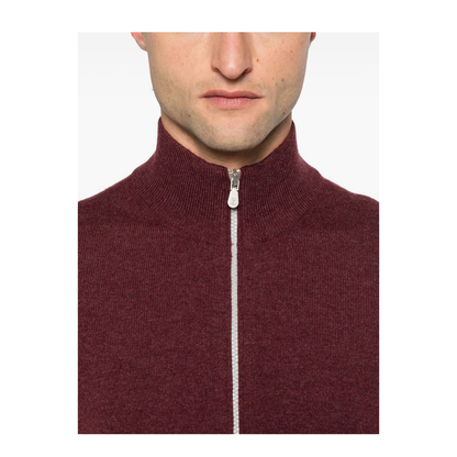 Cashmere Zipped Cardigan
