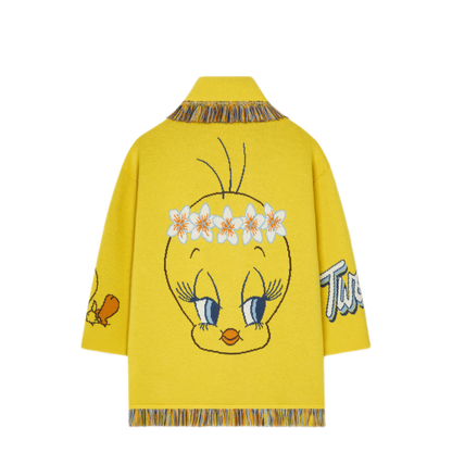 MAYFEYR - Alanui - Hula Tweety Cardigan Yellow Multicolor - LWHB064E26KNI0221840