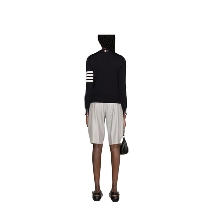 MAYFEYR - Thom Browne - Wool 4-Bar Relaxed Pullover - FKA280AY1014